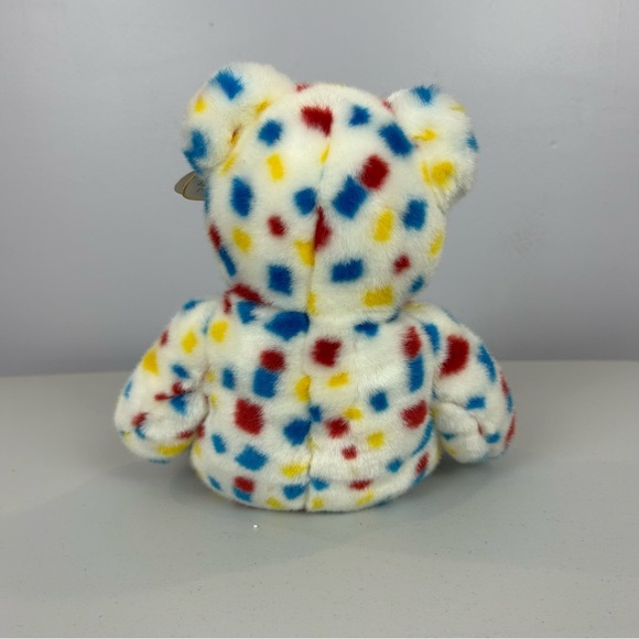 TY Beanie Buddies Collection Vintage TY 2K Confetti Bear 1999 (Large) - Picture 5 of 10